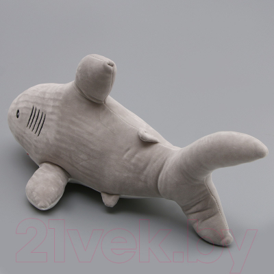 Мягкая игрушка Sima-Land Акула / 9891349 (серый)