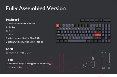 Клавиатура Keychron QMK K13 Pro Red Switch / K13P-H1