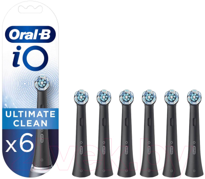 Набор насадок для зубной щетки Oral-B IO Refill Ultimate Clean Black (6шт)