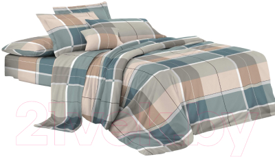 Комплект постельного белья Бояртекс №13227-08 Евро-стандарт (креп-жатка)