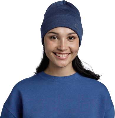 Шапка Buff Merino Heavyweight Hat Solid Night Blue (111170.779.10.00)