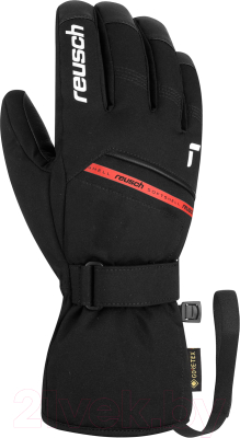 Перчатки лыжные Reusch Morris Gore-Tex / 6201375-7745 (р-р 8.5, Black/White/Fire Red)