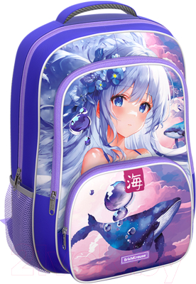 Школьный рюкзак Erich Krause ErgoLine 20L Kawaii Whale / 59876
