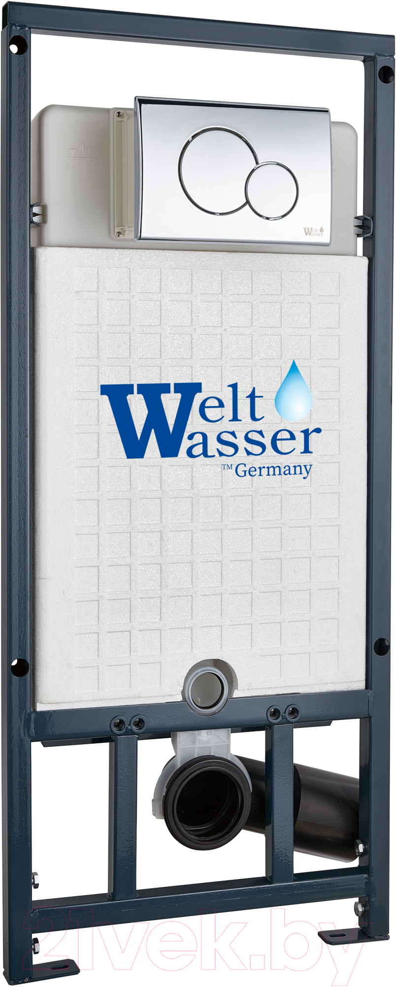 Унитаз подвесной с инсталляцией WeltWasser Marberg 507 + Nesenbach 004 GL-WT + Mar 507 RD-CR
