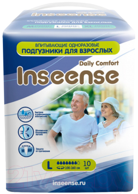 Подгузники для взрослых Inseense L (10шт)