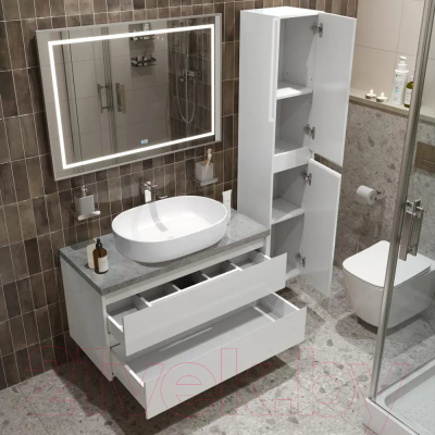 Тумба с умывальником BelBagno Kraft 100 / KRAFT100BO-KEPMGL-1084-SET