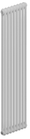 Радиатор стальной Rifar Tubog 2180-04 (боковое подключение, белый RAL 9016) - 