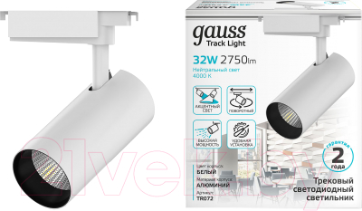 Изображение товара Трековый светильник Gauss TR072