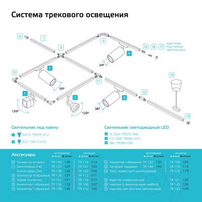 Изображение товара Трековый светильник Gauss TR072