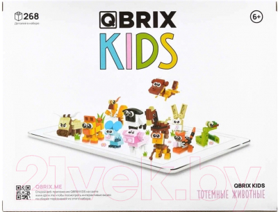 Конструктор QBRIX Kids Тотемные животные