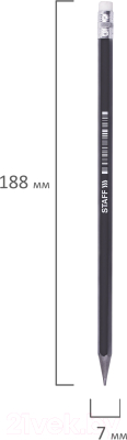 Набор простых карандашей Staff College BLP-712 / 880429 (100шт)