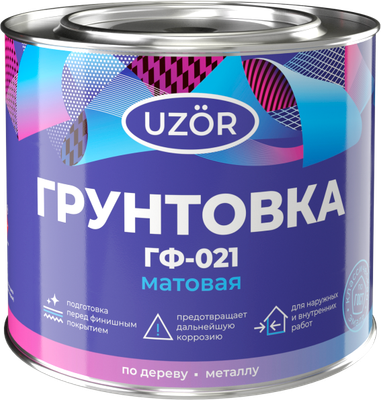 Грунтовка Сайвер Узор ГФ-021 (1.8кг, красно-коричневый) - 