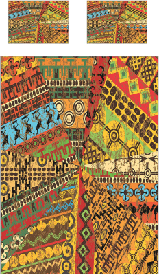Набор текстиля для спальни Ambesonne Этнические рисунки 160x220 / bcsl_36531