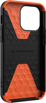 Чехол-накладка UAG Civilian для iPhone 14 Pro Max (черный)