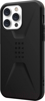 Чехол-накладка UAG Civilian для iPhone 14 Pro Max (черный)