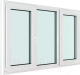 Миниатюра изображения товара Окно ПВХ Rehau Futuruss 3 части Поворотно-откидные 2 створки по краям 2 стекла (1000x1600x60)