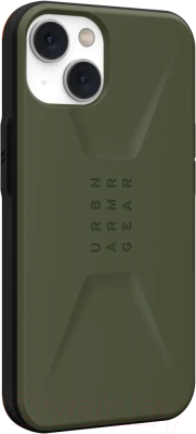Чехол-накладка UAG Civilian для iPhone 13/14 (оливковый)