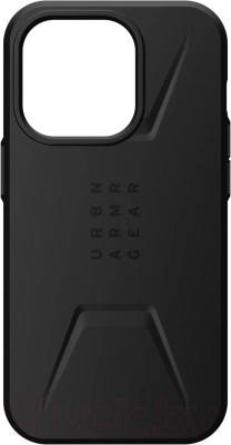 Чехол-накладка UAG Civilian с MagSafe для iPhone 14 Pro (черный)