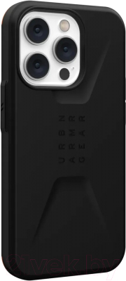Чехол-накладка UAG Civilian для iPhone 14 Pro (черный)