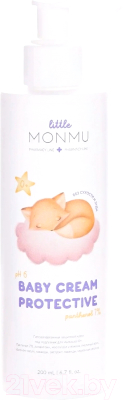 Крем под подгузник Monmu Защитный для малышей 0+ (200мл)