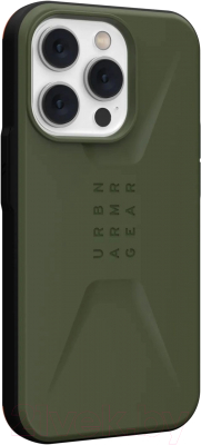 Чехол-накладка UAG Civilian для iPhone 14 Pro (оливковый)