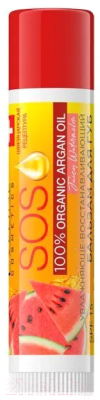 Бальзам для губ Eveline Cosmetics 100% Organic Argan Oil SOS Juicy Watermelon (4.5г)
