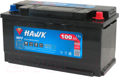 Автомобильный аккумулятор HAWK R+ 900A / HSMF-59218 (100 А/ч)