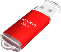 Usb flash накопитель Maxvi MP 32GB 2.0 (красный) - 