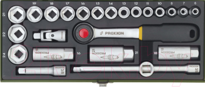 Набор головок слесарных Proxxon Компактный с трещоткой / 23110
