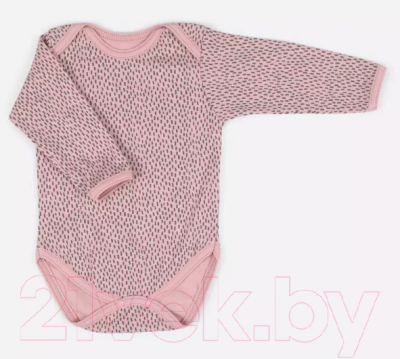 Набор боди для малышей MOWbaby Birds с длинным рукавом / 6182 (розовый, р.68)
