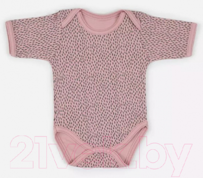 Набор боди для малышей MOWbaby Birds с коротким рукавом / 6282 (розовый, р.62)