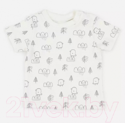 Комплект одежды для малышей MOWbaby Birds / 2-82 (молочный, р.74)