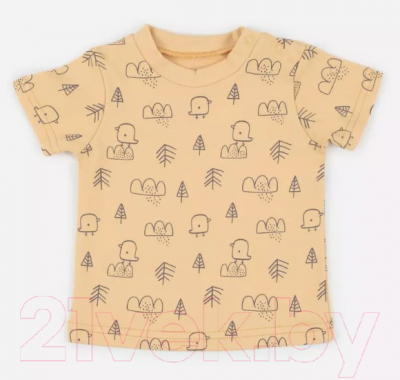 Комплект одежды для малышей MOWbaby Birds / 2-82 (желтый, р.68)