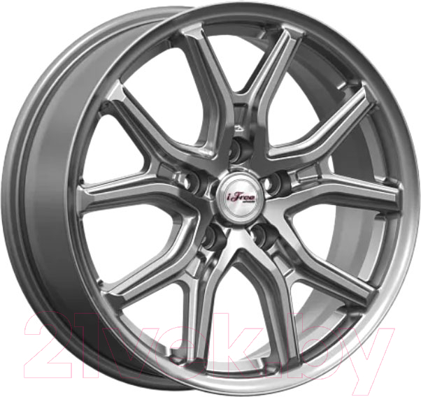 Литой диск iFree Страйк 17x6.5" 5x114.3мм DIA 67.1мм ET 35мм Хай вэй