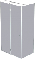 Душевой уголок Benetto BEN-109_SL_T 80x80x220 (тонированное стекло/серебристый) - 