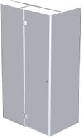 Душевой уголок Benetto BEN-108_SL_T 90x90x220 (тонированное стекло/серебристый) - 