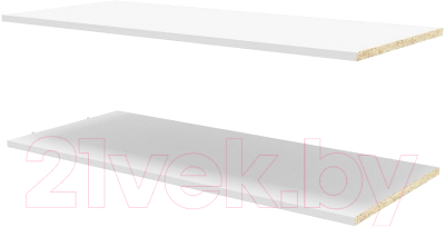 Комплект полок для корпусной мебели Глазов Рум (100см, белый)