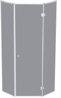 Душевой уголок Benetto BEN-701_SL_T 100x100 (тонированное стекло/серебристый) - 