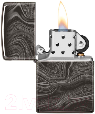 Зажигалка Zippo Marble Pattern Design / 49812 (черный)