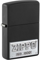 Зажигалка Zippo License Plate / 48689 (черный) - 