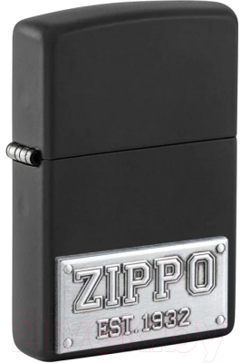 Зажигалка Zippo License Plate / 48689 (черный)