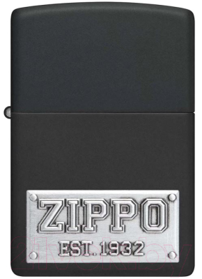 Зажигалка Zippo License Plate / 48689 (черный)