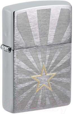 Зажигалка Zippo Star Design / 48657 (серебристый)