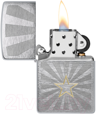 Зажигалка Zippo Star Design / 48657 (серебристый)