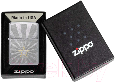 Зажигалка Zippo Star Design / 48657 (серебристый)