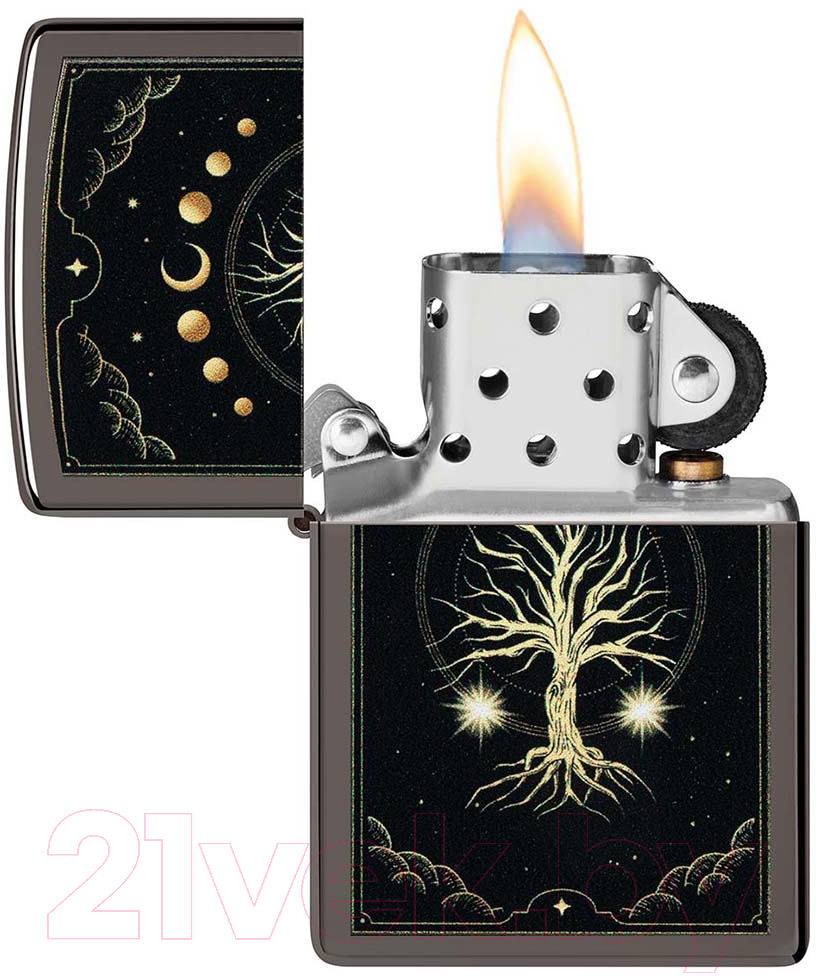 Зажигалка Zippo Mystic Nature Design / 48636 (черный) — фото 3