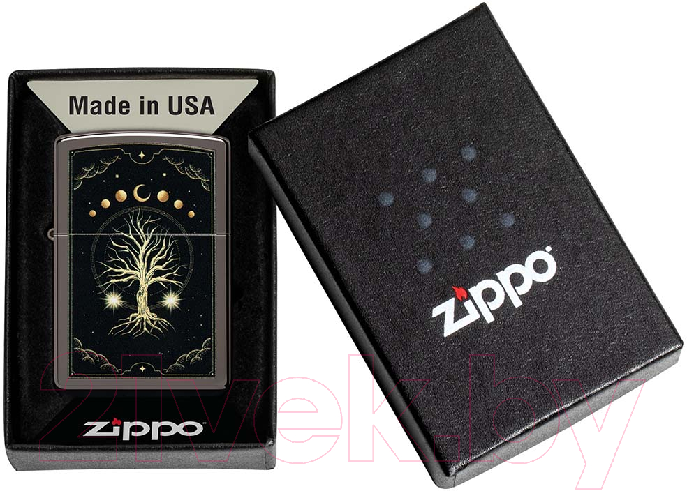 Зажигалка Zippo Mystic Nature Design / 48636 (черный) — фото 6