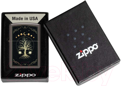 Зажигалка Zippo Mystic Nature Design / 48636 (черный)