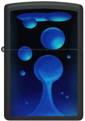 Зажигалка Zippo Lava Lamp / 48675 (черный матовый)