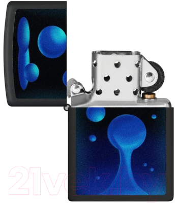 Зажигалка Zippo Lava Lamp / 48675 (черный матовый)